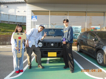 M様　ジムニー　ご納車おめでとうございます！！！